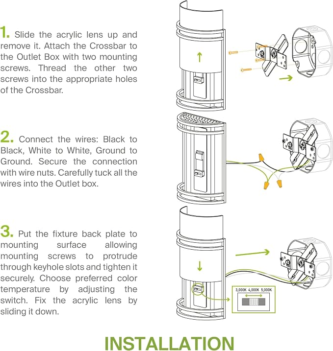ASD LED Indoor Wall Mount Light Fixture - Image 7