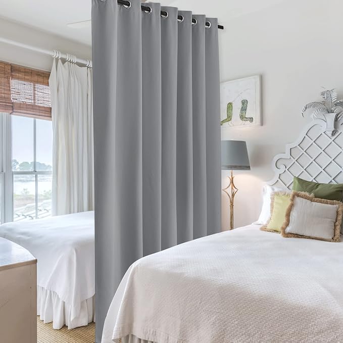RYB HOME Privacy Curtain for Sliding Glass Door, Light Block Noise Reduce - Image 4