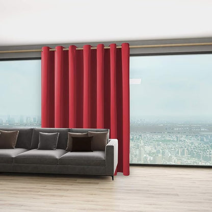 BONZER Wide Room Divider Black Curtain Total Privacy Wall Room Darkening - Image 5