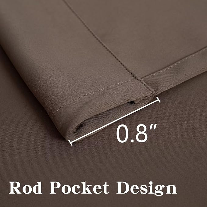 IGEMAEVE Blackout Curtains 72 Inch Length 2 Panels Set, Rod Pocket Energy - Image 3