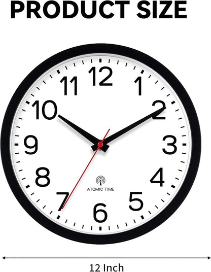AKCISOT Atomic Black Wall Clock Analog Clocks - Image 9