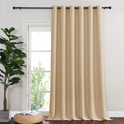 NICETOWN Blackout Living Room Curtain 118 inch Length, Grommet Thermal Curtain by NICETOWN