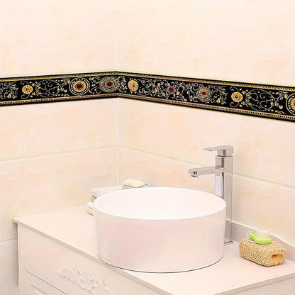 HOMETITUTE Wallpaper Border 4x196 Inch Peel and Stick Wall Border Wallpaper - Image 8