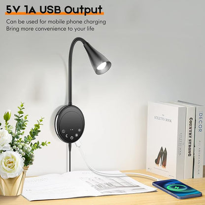 SANKEDOU LED Wall Mount Reading Light, Bedside Reading Lights - Image 3