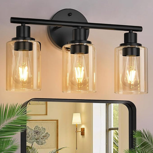Zarbitta 3-Light Bathroom Light Fixtures, Bathroom Wall Lamp by Zarbitta