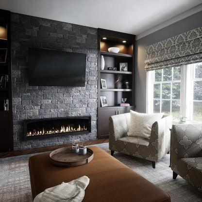 EverStone Cobblestone Faux Stone Panel, Charcoal Color - Image 11