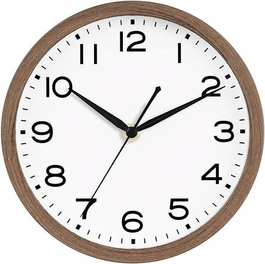 AKCISOT Wall Clock, Modern Small Wall Clocks Battery Operated 10 Inch, Silent by Akcisot