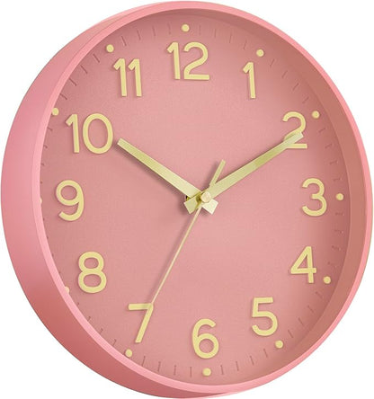 Roymnie Silent Wall Clocks Battery Operated 10 Inch-Modern Non Ticking Analog - Image 8
