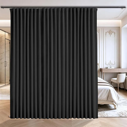 Floor to Ceiling Curtains for Wall Ceiling Mount Track, Room partition Extra by Grichril
