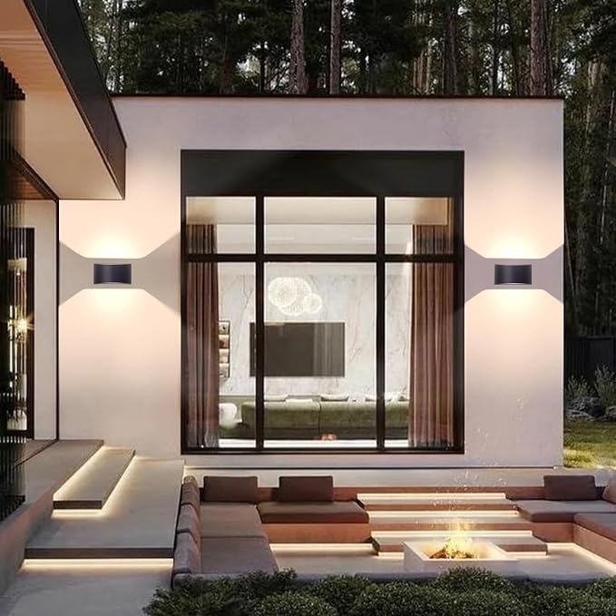 KICAAO Modern LED Wall Sconce, Warm White 3000K, Hardwired Indoor Black Wall - Image 4
