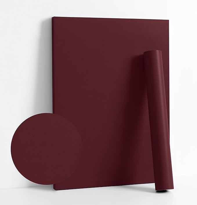 Dimoon 78.7''x17.7'' Red Peel and Stick Wallpaper Contact Paper Modern Self by DIYYOURMOON