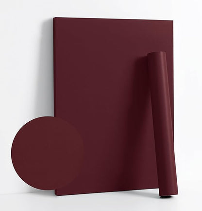 Dimoon 78.7''x17.7'' Red Peel and Stick Wallpaper Contact Paper Modern Self by DIYYOURMOON