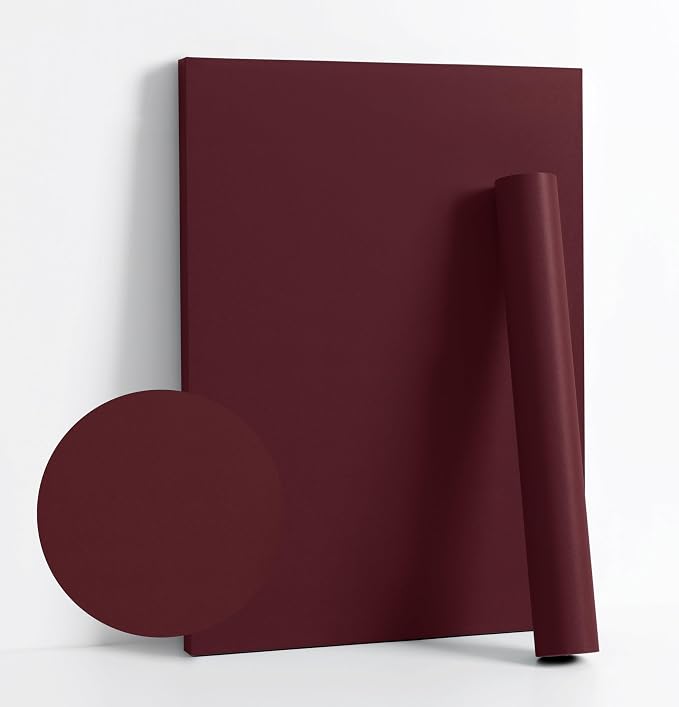 Dimoon 236''x17.7'' Red Peel and Stick Wallpaper Contact Paper Modern Self by DIYYOURMOON