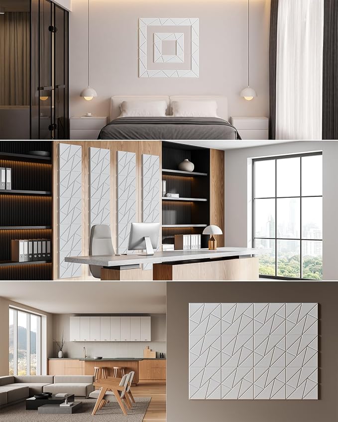 12-Pack Acoustic Panels, Peel & Stick Sound Proof Foam Panels - Image 7