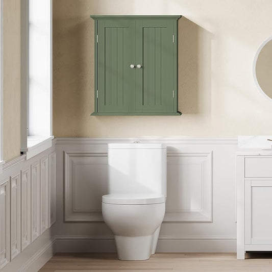 ChooChoo Bathroom Wall Cabinet, Over The Toilet Space Saver Storage Cabinet - Image 2