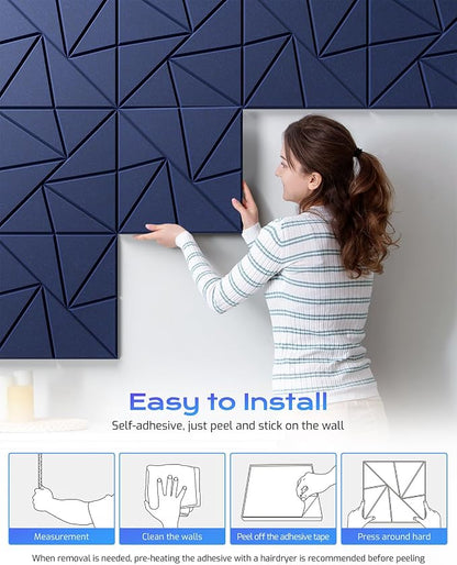 22 Pack Acoustic Panels, Sound Proof Foam Panels - Image 6