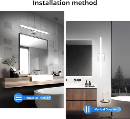 Combuh Modern Bathroom Vanity Light Fixtures Above Mirror Soft Shadow Free Wall - Image 4