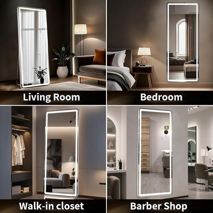 76"x34" LED Full Length Mirror – Standing Floor Mirror - Image 6