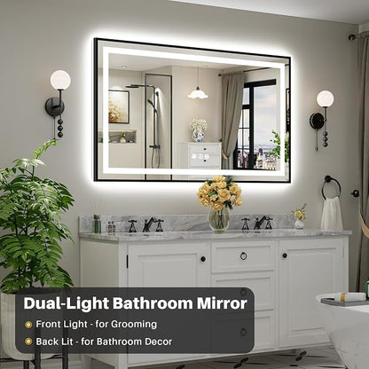 60x36 Inch LED Bathroom Mirror - Image 3