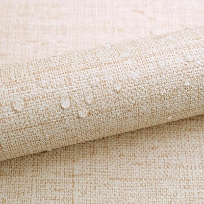Beige Grasscloth Wallpaper Peel and Stick Vintage Grasscloth Contact Paper - Image 4