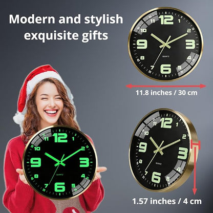 12-inch modern silent wall clock - Image 2
