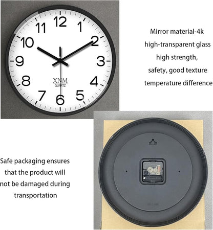 XNM 8 Inch Small White Classic Wall Clock - Image 6