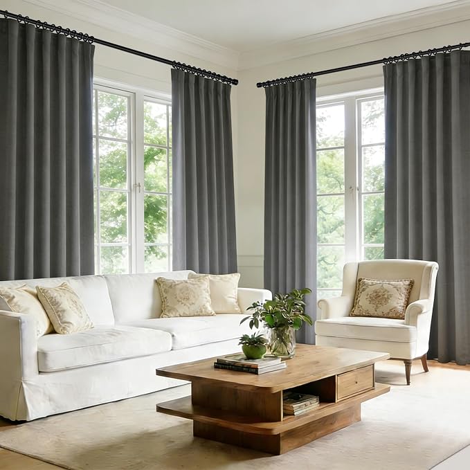 Room Divider Blackout Curtain Track Curtains Wall Dividers Panels Screen - Image 6