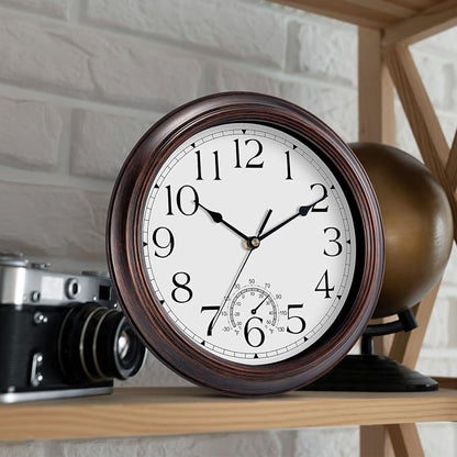 KECYET 14 Inch Outdoor Wall Clock - Image 4