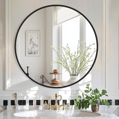Black Bathroom Mirrors for Wall - Image 2