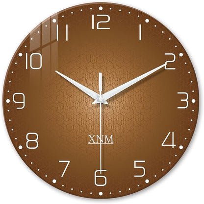 XNM 24 Inch Brown Wall Clock Analog Large Wall Clocks by XNMwallclock