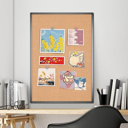 VIZ-PRO Cork Notice Board, 36 X 24 Inches, Cork Bulletin Board - Image 7