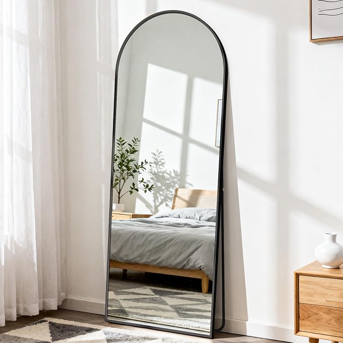 DUMOS 56"x15" Arched Full Length Floor Mirror, Full Body Mirror - Image 7