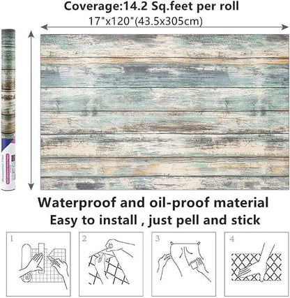 Arthome 23.6x200''Rustic Wood Contact Paper Peel and Stick Self-Adhesive - Image 8