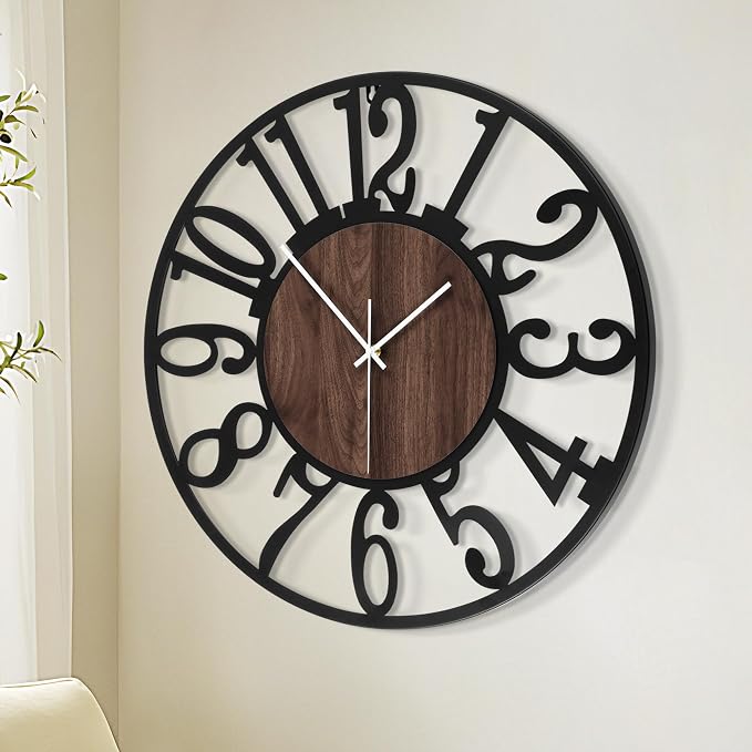1st owned Large Wall Clock for Living Room Decor- 32" Decorative Antique Silent - Image 5