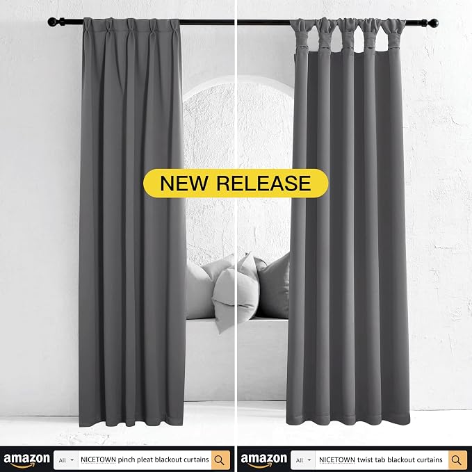 NICETOWN Thermal Insulated Grommet Blackout Curtains - Image 7