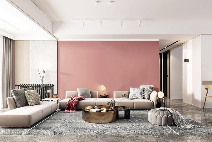 Dimoon 236''x17.7'' Pink Peel and Stick Wallpaper Contact Paper Modern Self - Image 6