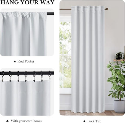 RYB HOME 100% Blackout Short Curtains - Image 2