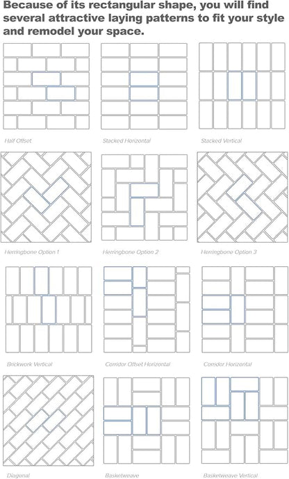 AULIGET 100-Piece Peel and Stick Backsplash Wall Tiles, Laundry Room - Image 8
