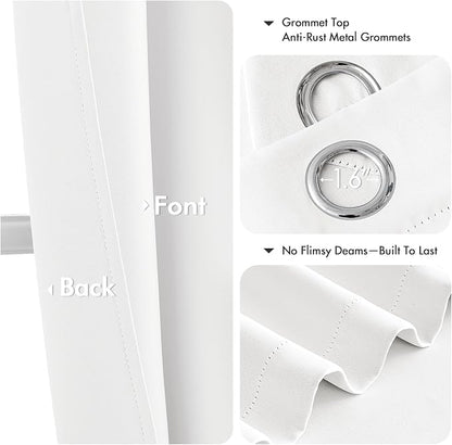 MIULEE Blackout Curtains for Bedroom Living Room 2 Panels, Thermal Insulated - Image 5
