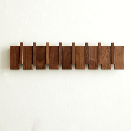 QUELLANCE Wood Coat Rack Wall Mount, Coat Hooks Hanger Wall Mounted, Heavy Duty by WelcometoQuellance
