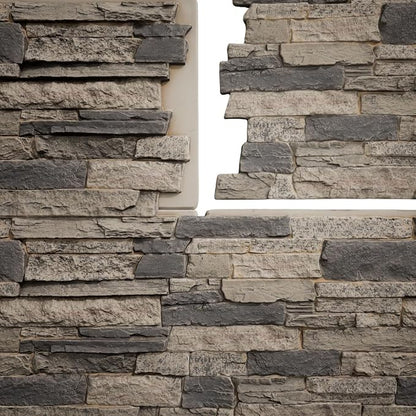 EverStone Acadia Ledge Faux Stone Panel, Urban Color - Image 11