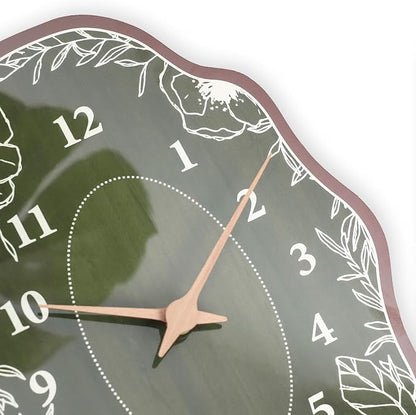 Mid Century Retro Irregular Shape Wall Clock, Silent Non-Ticking Battery - Image 6