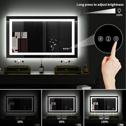 LOAAO 40X24 LED Bathroom Mirror - Image 4