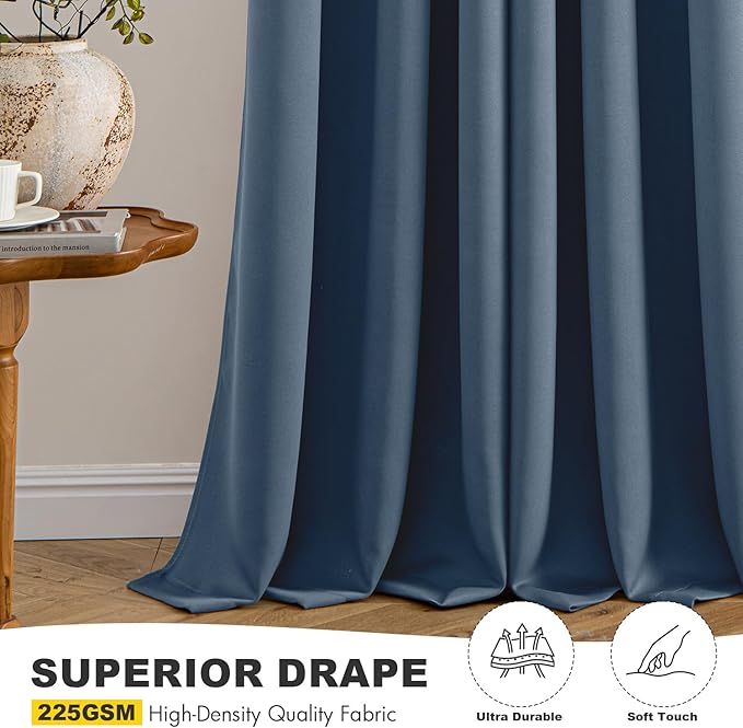 MIULEE Blackout Curtains for Bedroom Living Room 2 Panels, Thermal Insulated - Image 6