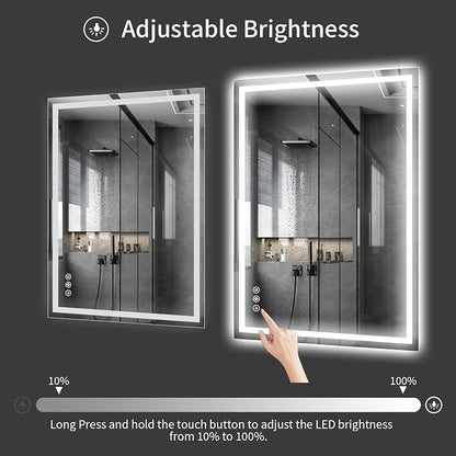 Koonmi 40"x30" LED Mirror for Bathroom, 90CRI Anti-Fog Vanity Mirror - Image 7