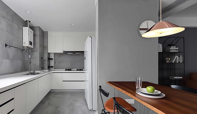 Dimoon 78.7''x17.7'' Grey Peel and Stick Wallpaper Contact Paper Modern Self - Image 9