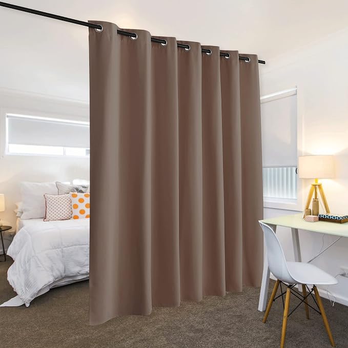 RYB HOME Privacy Curtain for Sliding Glass Door, Light Block Noise Reduce - Image 3