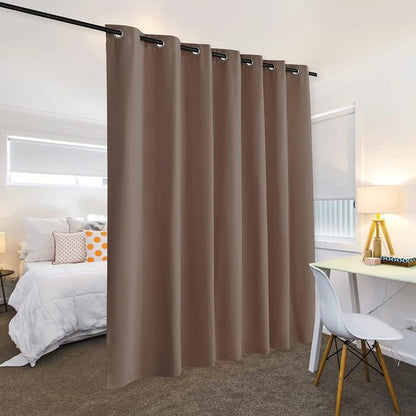 RYB HOME Blackout Room Divider Curtain Portable Light Block Thermal Insulated - Image 3