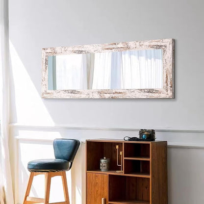Syndra Farmhouse Full Length Mirror 61x22'', Rustic Floor Mirror, Large - Image 4