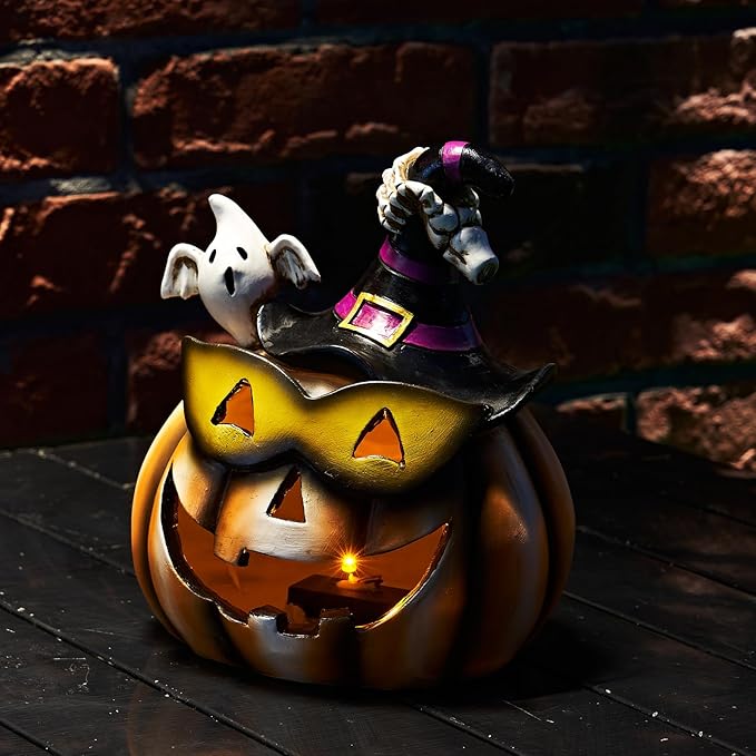 Halloween Decorations - Pumpkin Lights Decor - Outdoor Jack-o'-Lantern Decorative Clearance for Home Indoor Outdoor Halloween Thanksgiving Festival Home Costumes Parties Haunted House Décor…